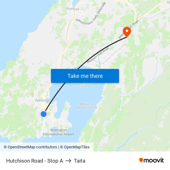 Hutchison Road - Stop A to Taita map