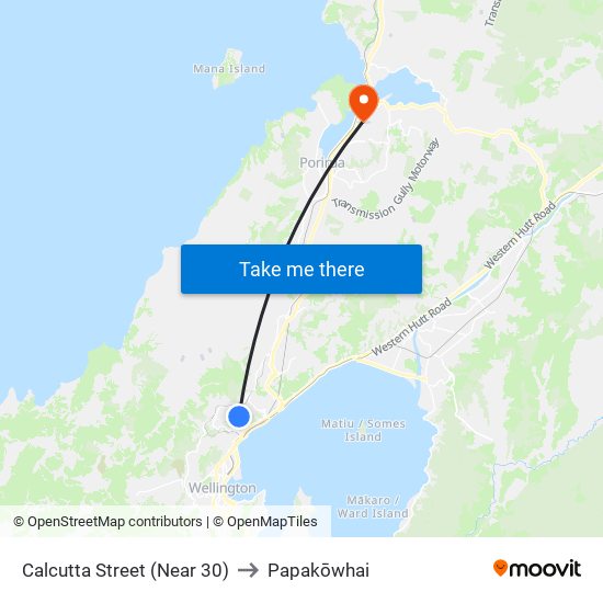 Calcutta Street (Near 30) to Papakōwhai map