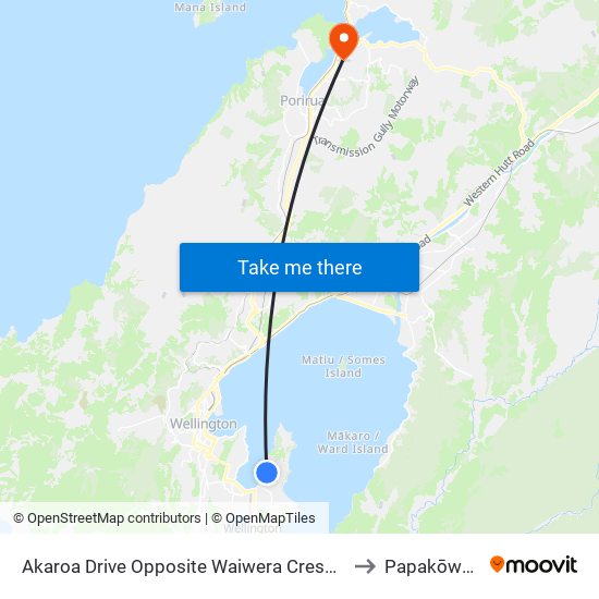 Akaroa Drive Opposite Waiwera Crescent to Papakōwhai map