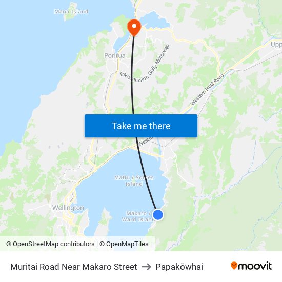 Muritai Road Near Makaro Street to Papakōwhai map