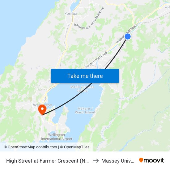 High Street at Farmer Crescent (Near 1341) to Massey University map