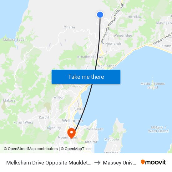 Melksham Drive Opposite Mauldeth Terrace to Massey University map