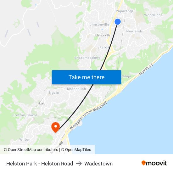 Helston Park - Helston Road to Wadestown map