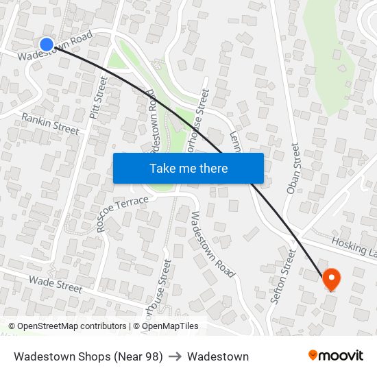 Wadestown Shops (Near 98) to Wadestown map