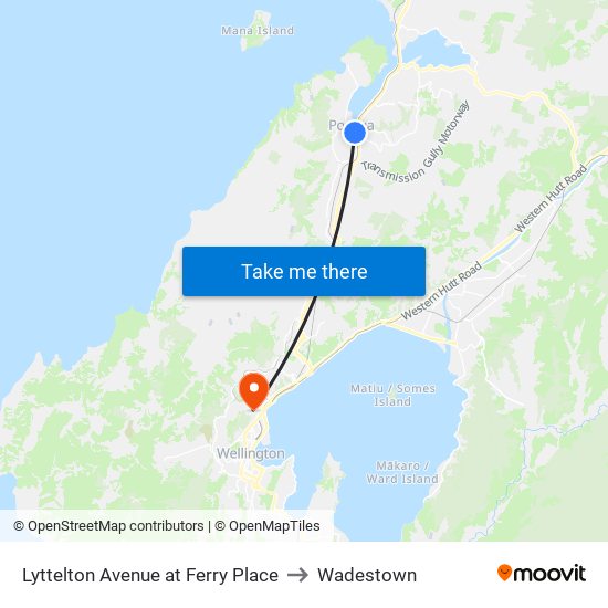 Lyttelton Avenue at Ferry Place to Wadestown map