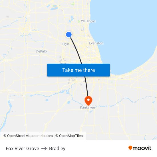 Fox River Grove to Fox River Grove map