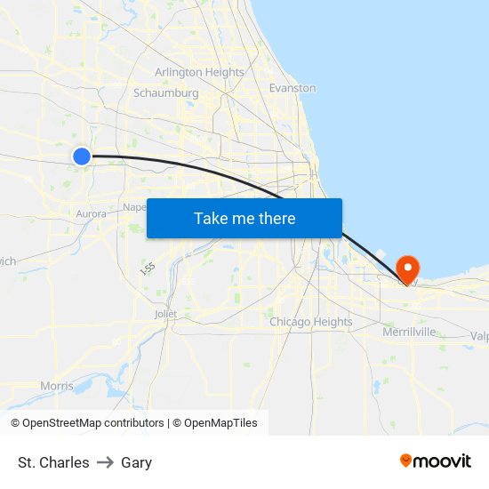 St. Charles to St. Charles map