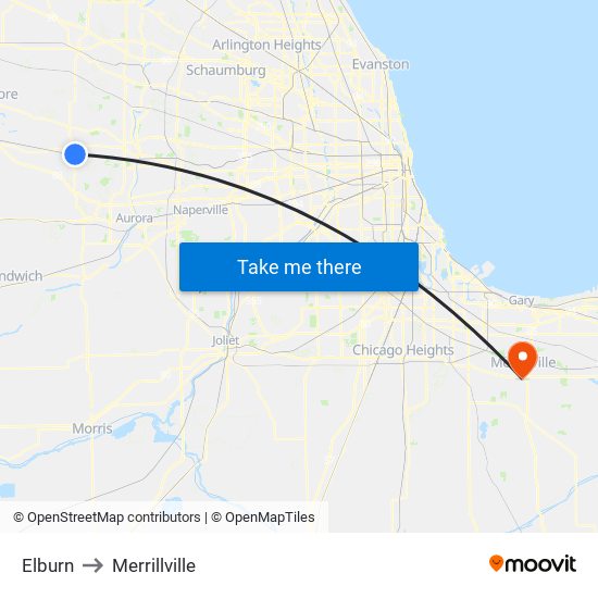 Elburn to Elburn map
