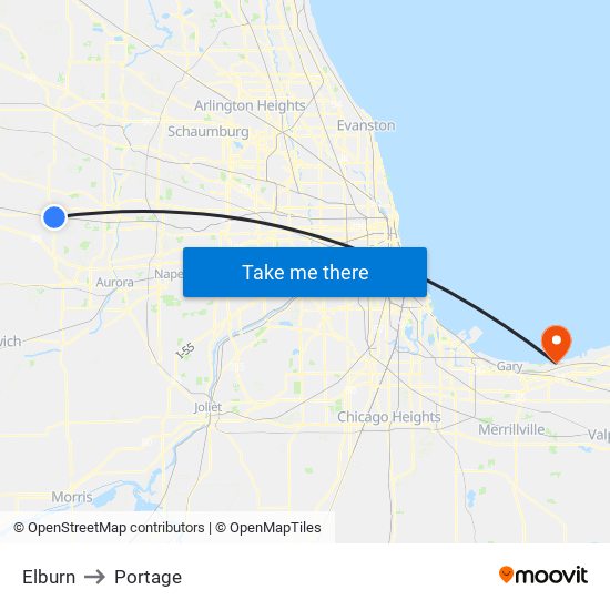 Elburn to Elburn map