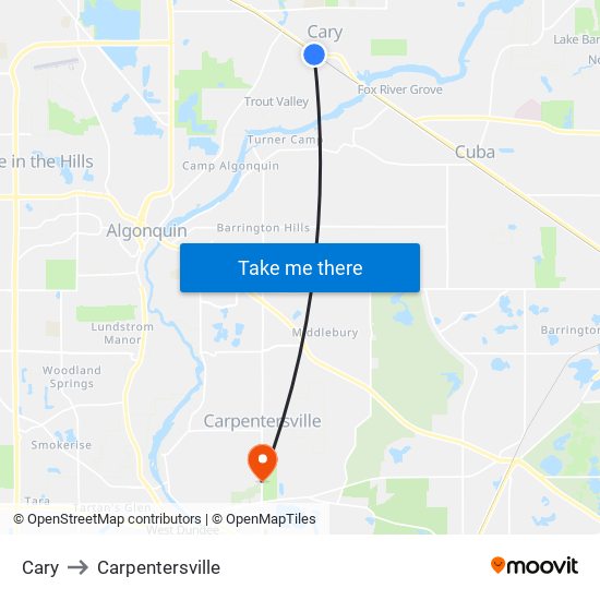 Cary to Cary map