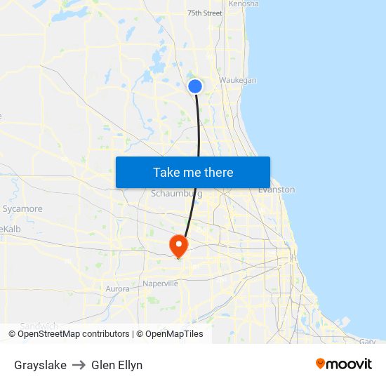 Grayslake to Grayslake map
