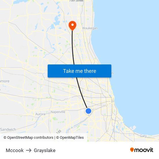 Mccook to Mccook map