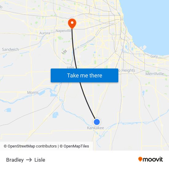 Bradley to Lisle map