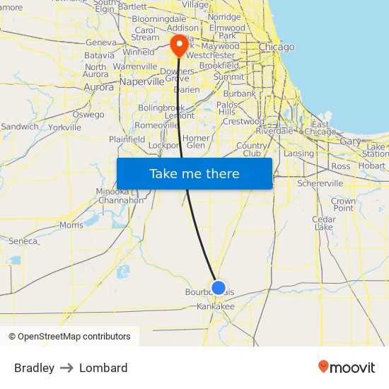 Bradley to Lombard map