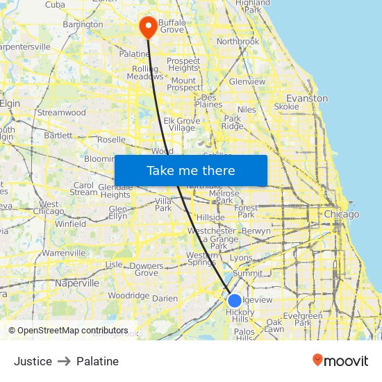 Justice to Palatine map