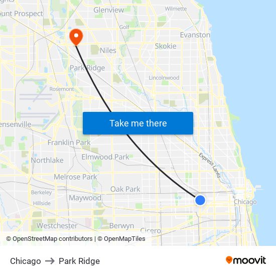 Chicago to Chicago map