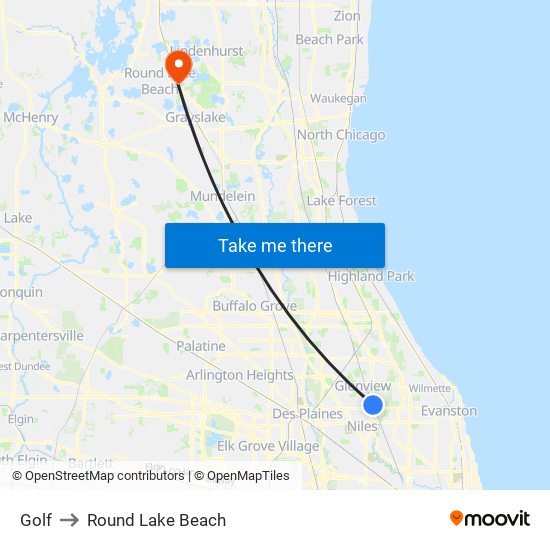 Golf to Golf map