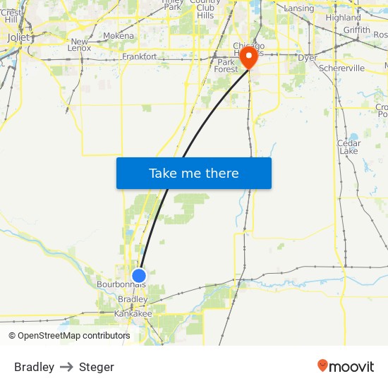 Bradley to Steger map