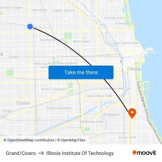 Grand/Cicero to Illinois Institute Of Technology map