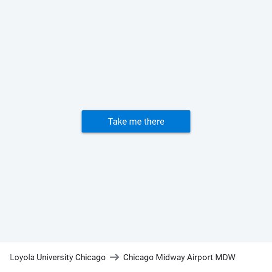 Loyola University Chicago to Chicago Midway Airport MDW map