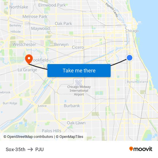 Sox-35th to PJU map