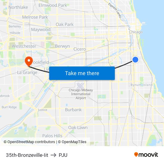 35th-Bronzeville-Iit to PJU map