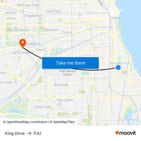 King Drive to PJU map