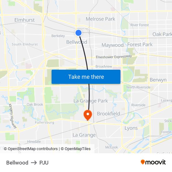 Bellwood to PJU map