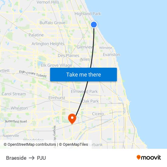 Braeside to PJU map