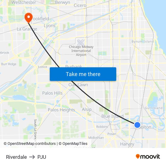 Riverdale to PJU map