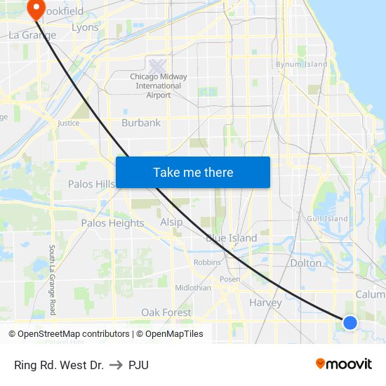 Ring Rd. West Dr. to PJU map