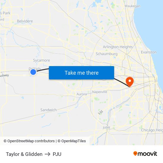 Taylor & Glidden to PJU map