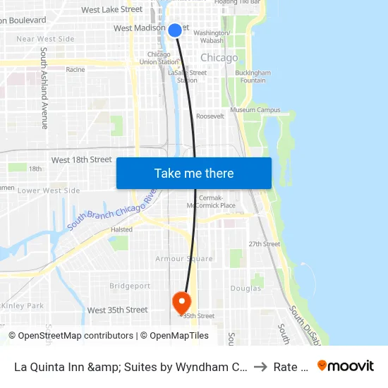 La Quinta Inn &amp; Suites by Wyndham Chicago Downtown to Rate Field map
