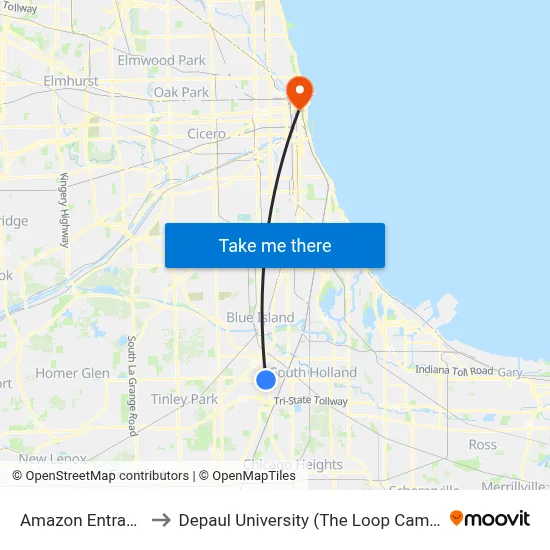 Amazon Entrance to Depaul University (The Loop Campus) map