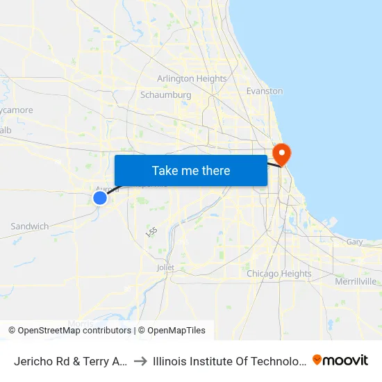 Jericho Rd & Terry Ave to Illinois Institute Of Technology map