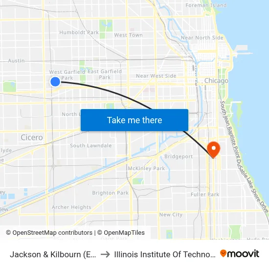 Jackson & Kilbourn (East) to Illinois Institute Of Technology map
