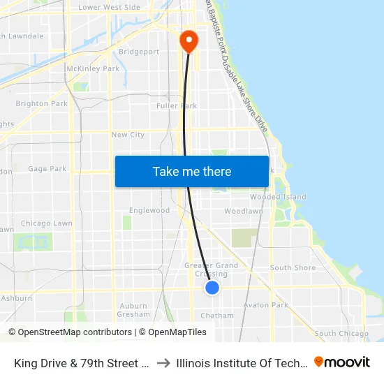 King Drive & 79th Street (North) to Illinois Institute Of Technology map