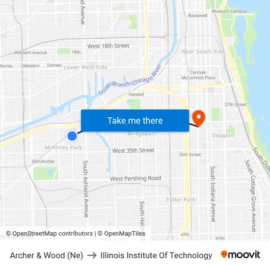 Archer & Wood (Ne) to Illinois Institute Of Technology map