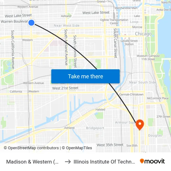 Madison & Western (West) to Illinois Institute Of Technology map