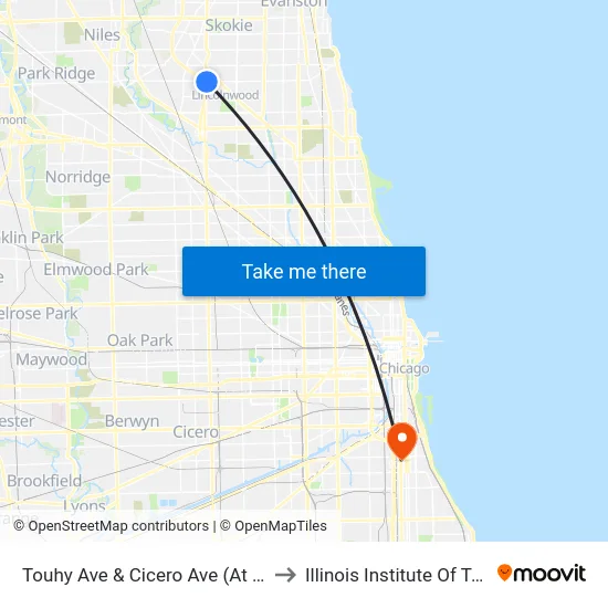 Touhy Ave & Cicero Ave (At Keating Ave) to Illinois Institute Of Technology map