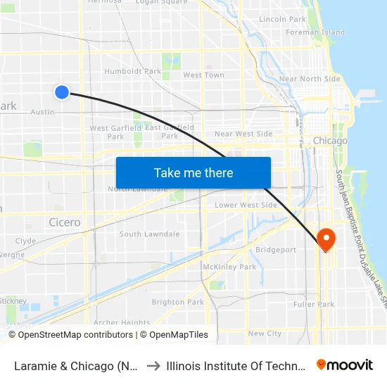 Laramie & Chicago (North) to Illinois Institute Of Technology map
