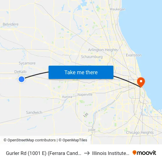 Gurler Rd (1001 E) (Ferrara Candy Company) - Wb Stop #726 to Illinois Institute Of Technology map