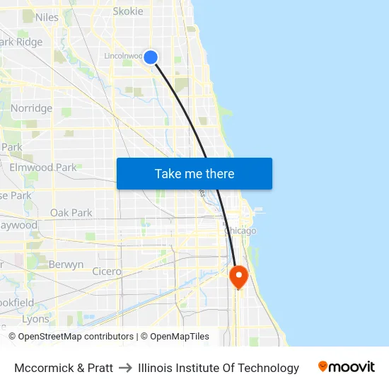Mccormick & Pratt to Illinois Institute Of Technology map