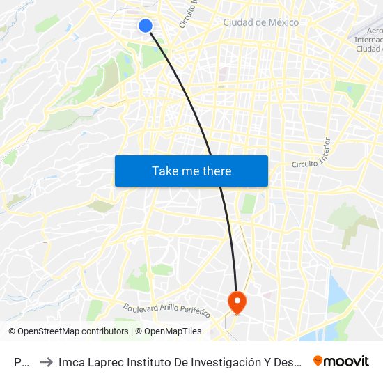 Polanco to Imca Laprec Instituto De Investigación Y Desarrollo De Ciencia Aplicada Clinica De Metabolismo Y Nu map