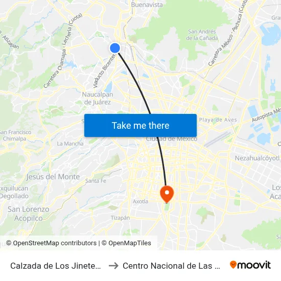 Calzada de Los Jinetes, 60 to Centro Nacional de Las Artes map