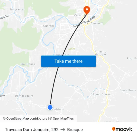 Travessa Dom Joaquim, 292 to Brusque map