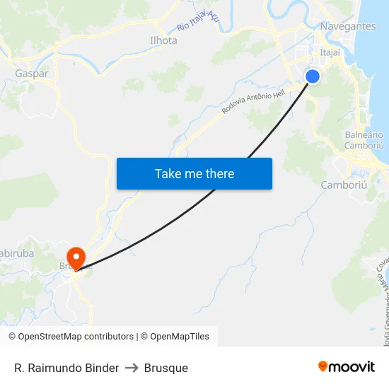 R. Raimundo Binder to Brusque map