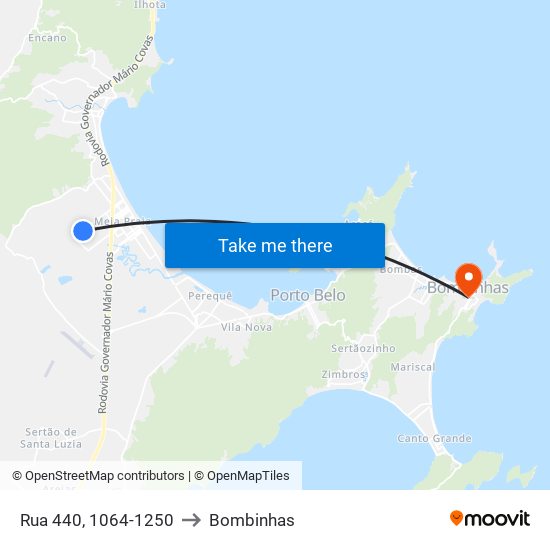 Rua 440, 1064-1250 to Bombinhas map