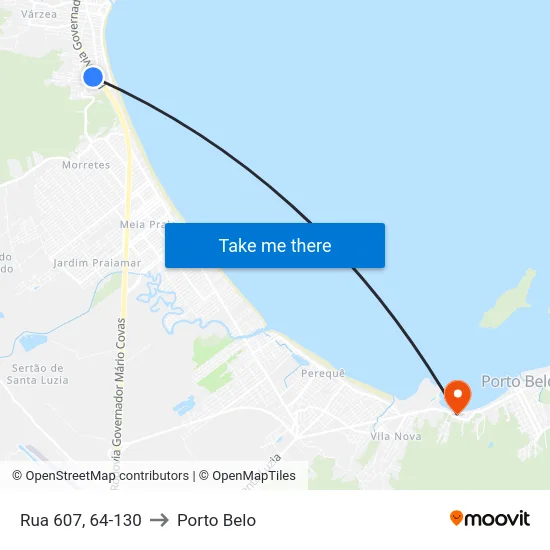 Rua 607, 64-130 to Porto Belo map