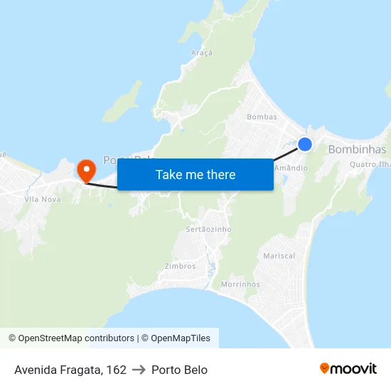 Avenida Fragata, 162 to Porto Belo map